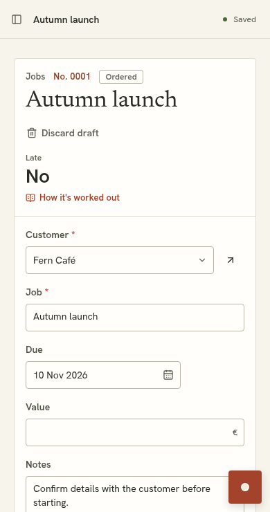 Autumn launch
